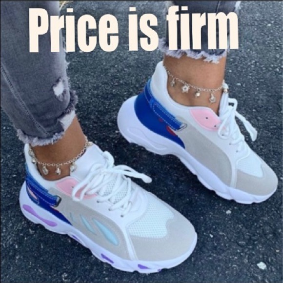 ‼️LAST PAIR‼️ Gray blue and white sneakers - Picture 3 of 5